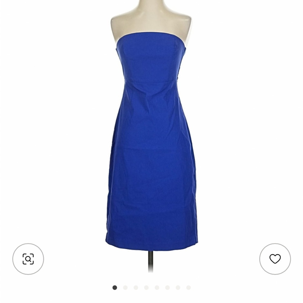 Express Stretch Strapless Blue Dress size 3/4